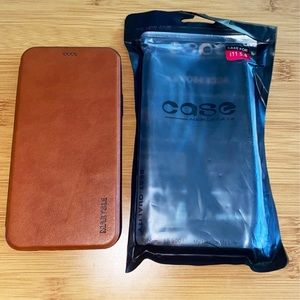 iPhone 11 Pro flip leather case